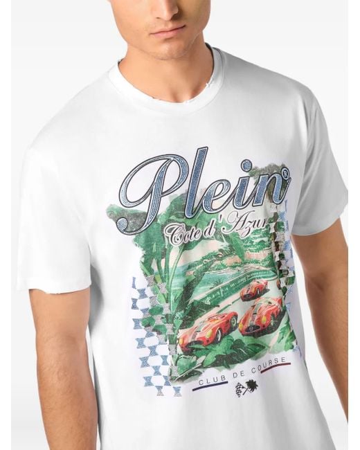 Philipp Plein White Cote D'Azur T-Shirt for men