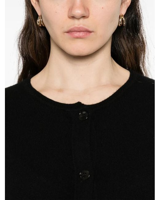 Purotatto Black Buttoned Cardigan
