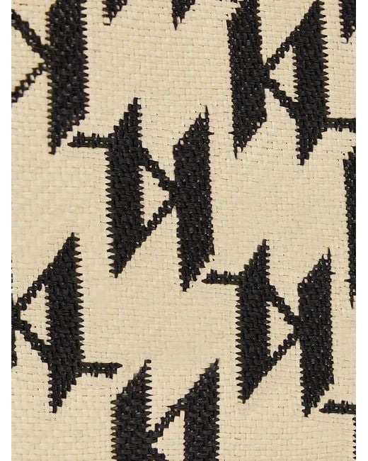 Karl Lagerfeld White Monogrammed Tote Bag