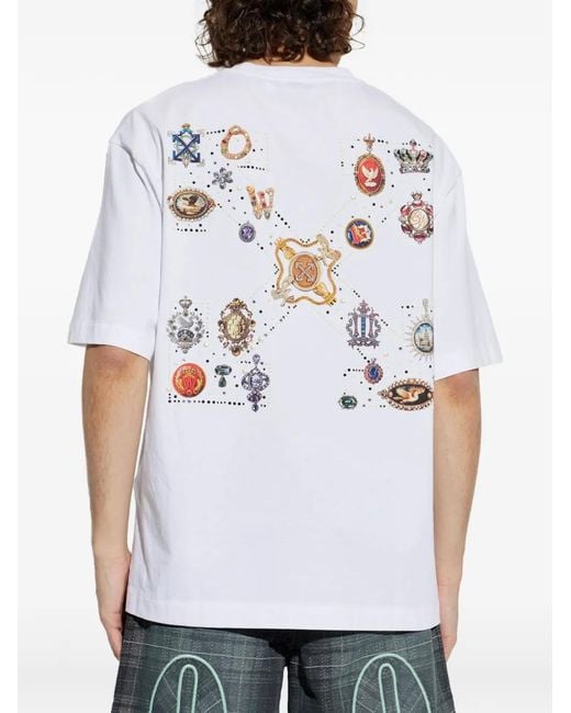 Off-White c/o Virgil Abloh White Short-Sleeves T-Shirt for men