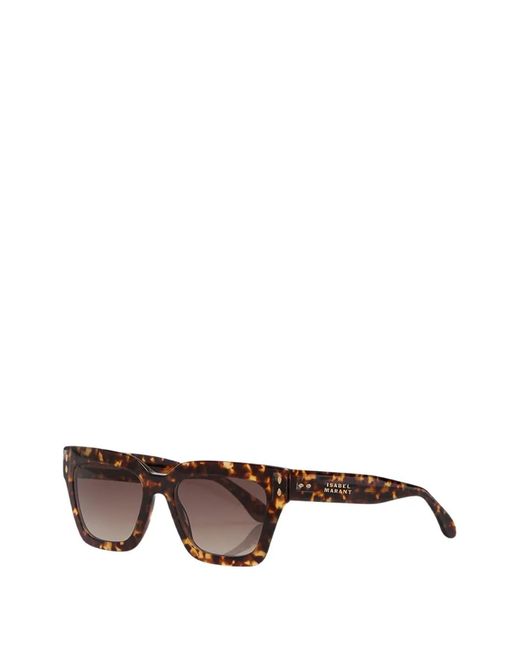 Isabel Marant Brown Carmy Square-Frame Sunglasses