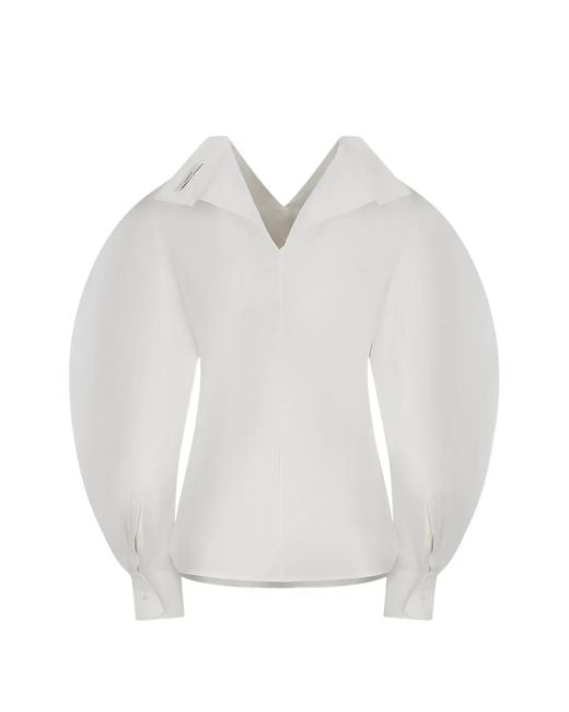 Givenchy White Slashed Blouse