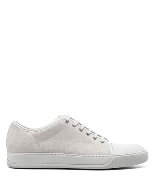 Lanvin White Dbb1 Suede Sneakers for men