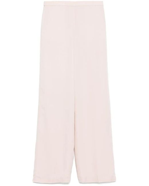 Theory Pink Wide-Leg Pull On Trousers