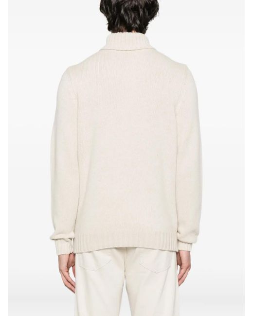 Fedeli Natural Turtleneck Sweater for men