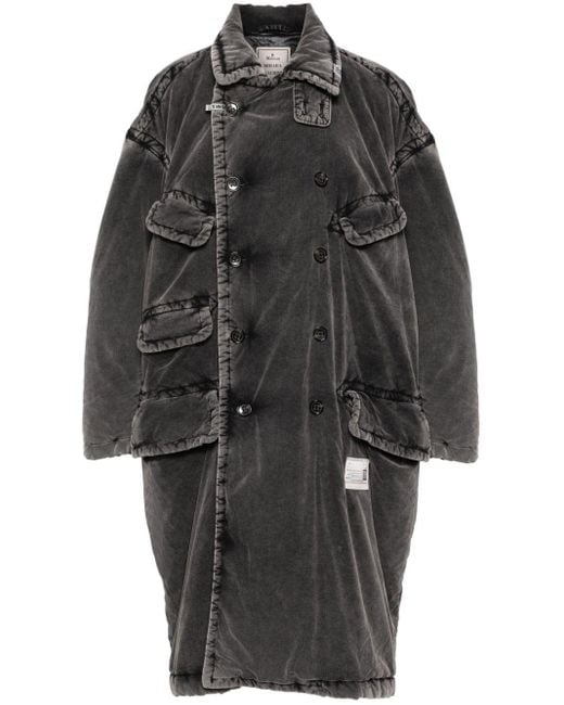 Maison Mihara Yasuhiro Steppmantel Aus Cord in Black für Herren