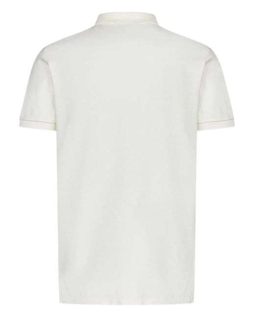 Polo Ralph Lauren White Logo-embroidered Polo Shirt for men