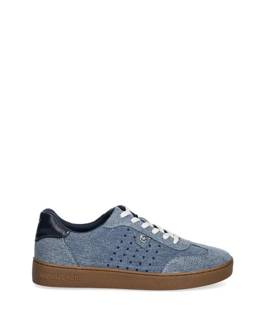 MICHAEL Michael Kors Blue Scotty Lace-Up Sneakers