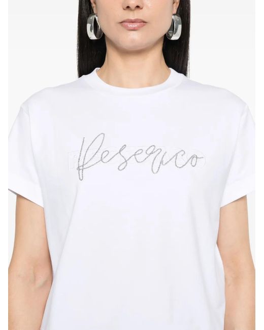 Peserico ロゴ Tシャツ White