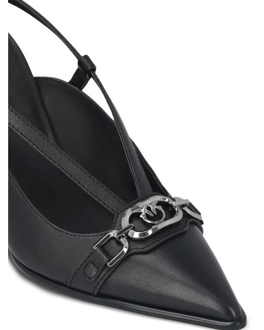 Pinko Black Sling-Back Pumps