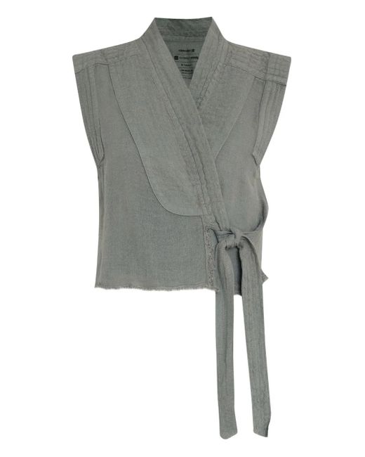 Osklen Gray Linen Blouse