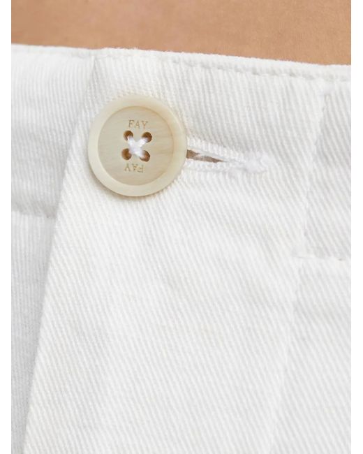 Fay Straight Broek in het White