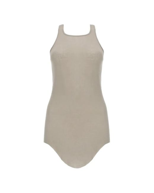 Rick Owens White Scoop-Neck Trank Top