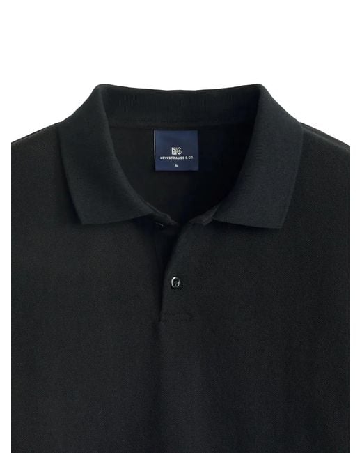 Levi's Black Tab Cropped Polo Shirt for men