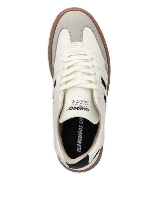 Flamingos White Burela Bold Sneakers