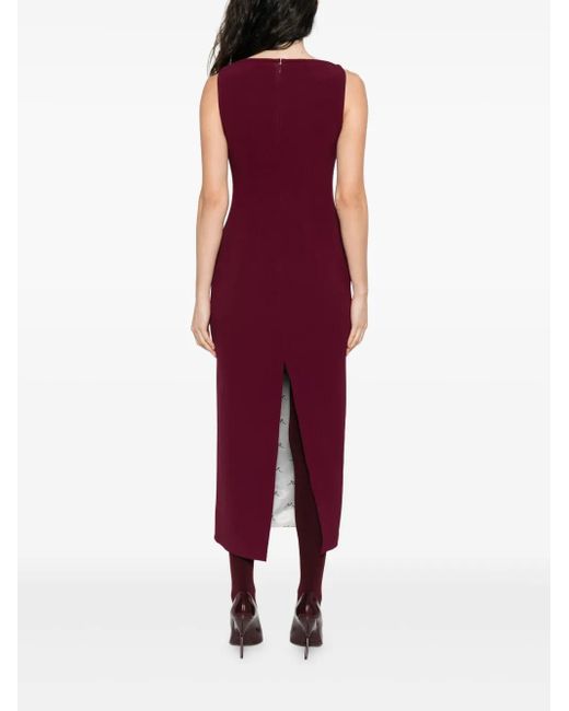 Robe Courte Sans Manches À Ouverture Goutte D'Eau ROWEN ROSE en coloris Red