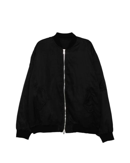 A Diciannoveventitre Black Veste Bomber À Patch Logo for men