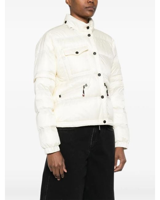 Moncler White Mauduits Short Down Jacket