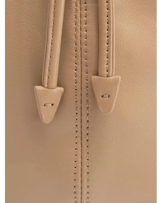 Borsa Tote Alexandra Con Coulisse di STUDIO AMELIA in Natural
