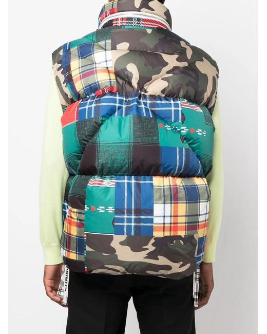 Chaleco Con Motivo Patchwork Khrisjoy de hombre de color Blue
