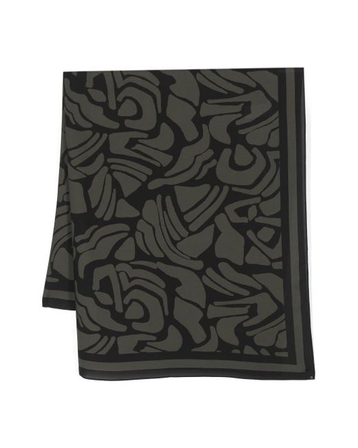 Matteau Black Silk Abstract-print Sarong - Women's - Silk