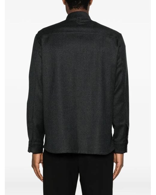 Canali Black Veste À Manches Longues for men