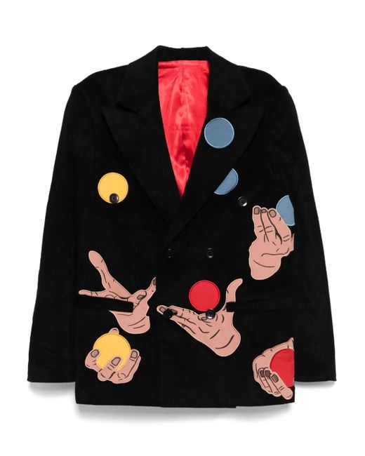 Kidsuper Black Juggler Hands Blazer for men