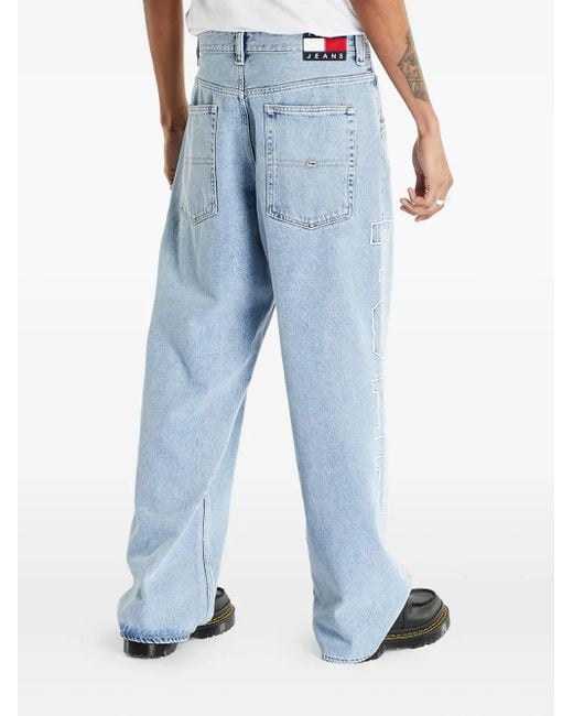 Tommy Hilfiger Blue Aiden Embroidered Jeans for men
