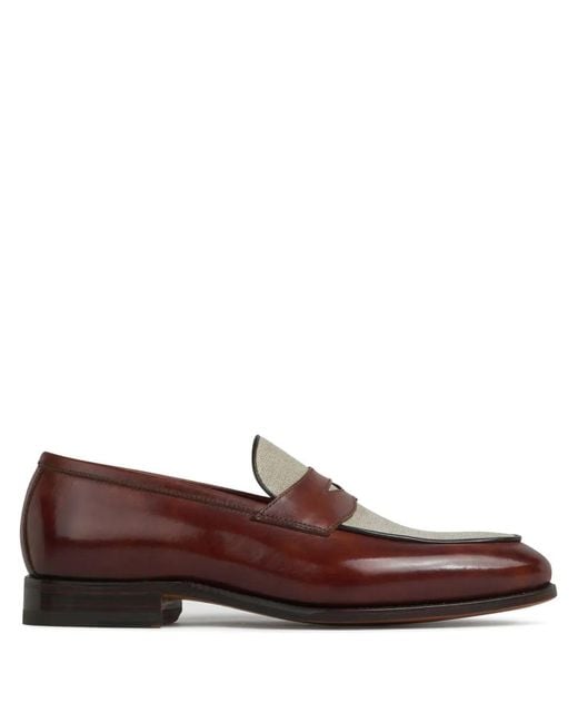 Bontoni Brown Principe Bellezza Loafers for men
