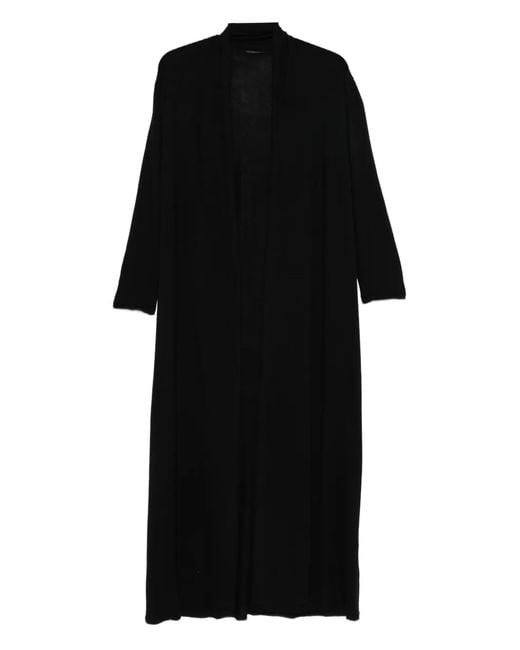 Faliero Sarti Black Knitted Long Cardigan