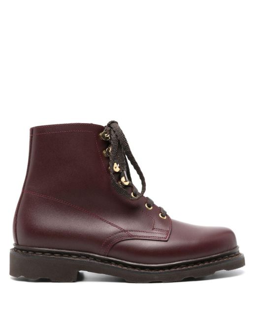 Paraboot Brown Imbattable Leather Ankle Boots