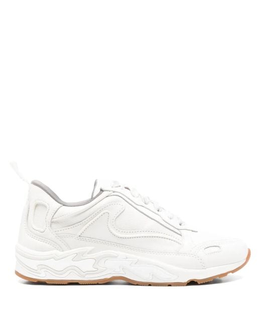 Sandro White Flame Panelled Sneakers