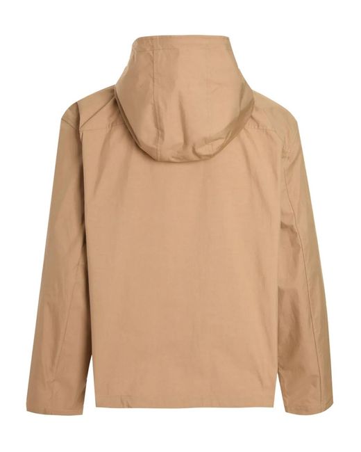 Jonathan Simkhai Natural Detachable-Hood Ward Utility Jacket for men