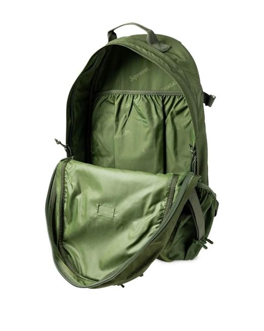 Supreme Green Rucksack Mit Logo