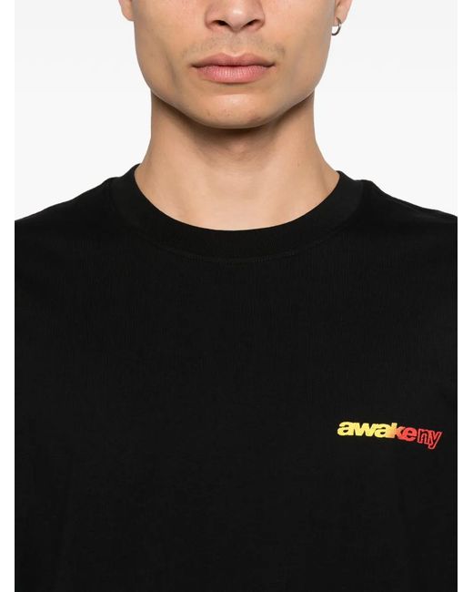 AWAKE NY Black Gradient Sport T-Shirt for men