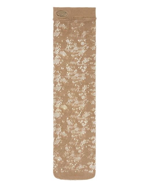 DIESEL Natural Skw-Mantra Lace-Patterned Socks