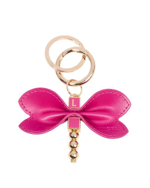 Lancel Pink Dragonfly Keyring