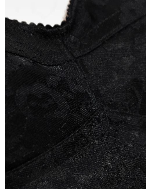 Dolce & Gabbana Black Lace-Insert Bodysuit