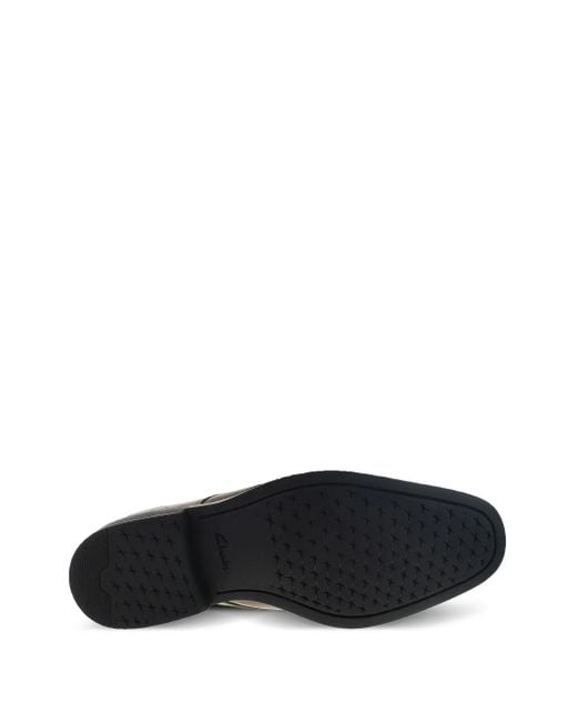 Clarks Brown Gilman Plain Lace-Up Shoes for men