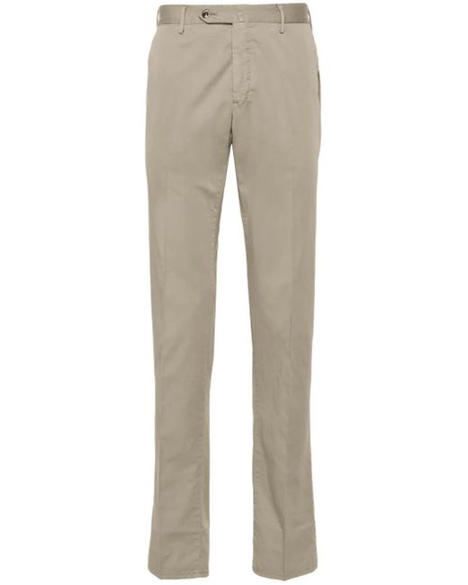 PT Torino Natural Tapered-Leg Cotton-Blend Chino Trousers for men