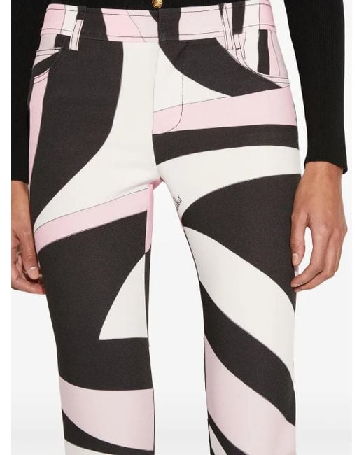 Emilio Pucci Marmoプリント パンツ Black