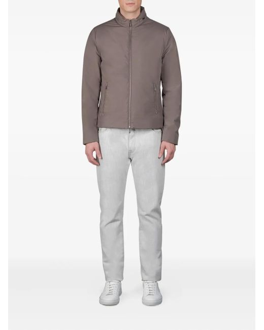 Moorer Gray Alcide Bomber Jacket for men