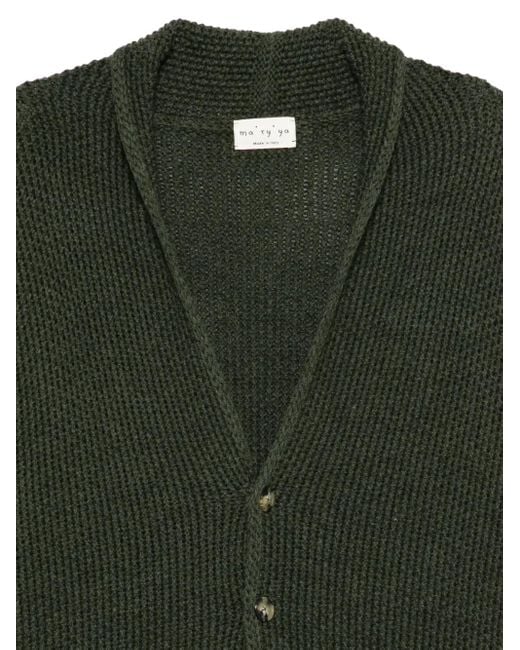 Ma'ry'ya Green Buttoned Cardigan