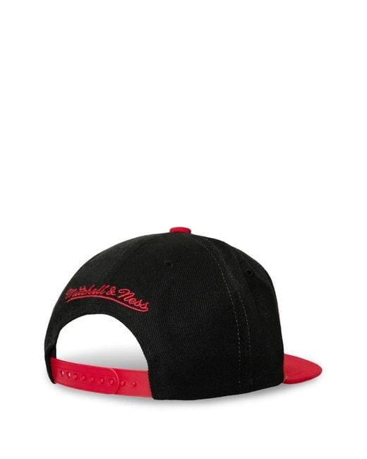 Mitchell & Ness Red Ohio State Buckeyes Sharktooth Baseball Cap for men