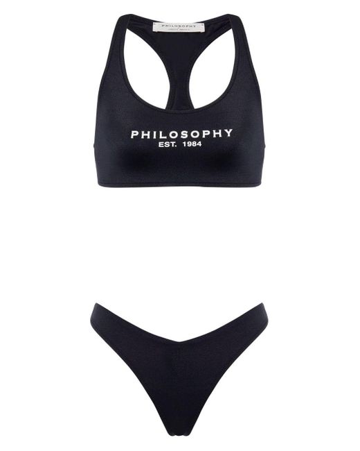 Philosophy Di Lorenzo Serafini Bikini Met Logoprint in het Blue