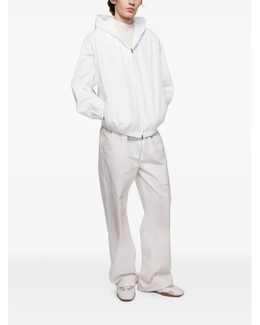 Acne White Jacket With 1996 Logo