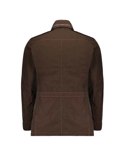 Moorer Brown Manolo Multi-Pocket Jacket for men