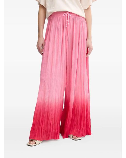Pinko Pink Drawstring Ombre Trousers