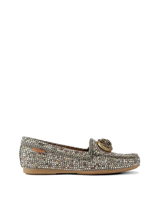 Kurt Geiger Gray Chelsea Embellished Loafers