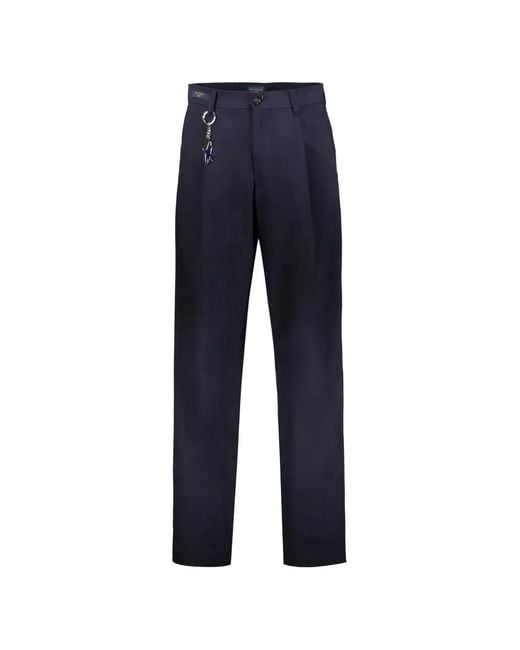Paul & Shark Blue Side-Pockets Trousers for men